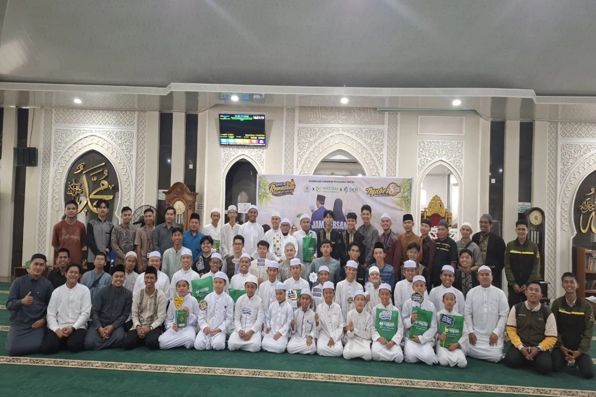 Ngaji bersama anak Pesantren wilayah daerah dharmasraya 